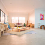 Spacious, light-filled learning room with natural timber furniture at Kalgoorlie childcare centre