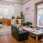 Inside play room with furniture and toys at Yappara House Early Learning Centre