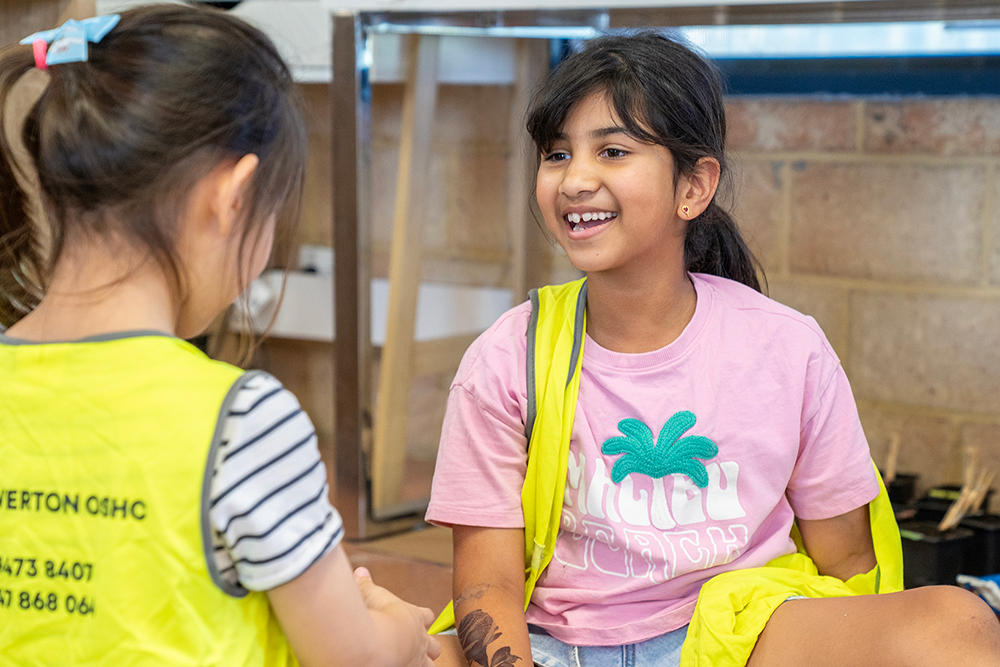 Children interacting during an activity at Riverton OSHC School Holiday Program