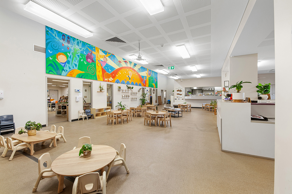 Childrens dining area at Tambrey Early Learning Centre.