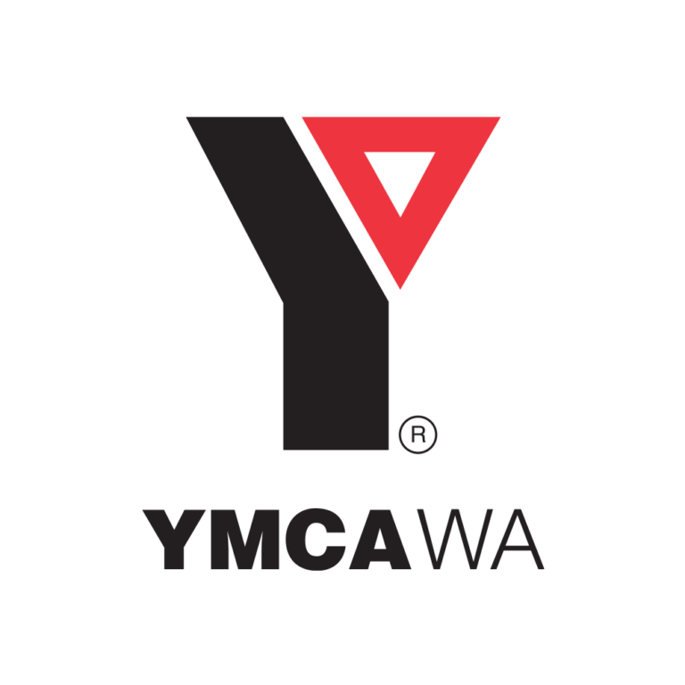 Old YMCA WA logo featuring the iconic Y symbol with red triangle and YMCA WA wordmark in black.